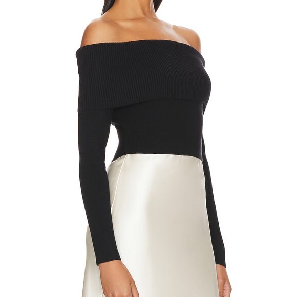 NWT Line & Dot Heart Struck Sweater – Off-Shoulder Knit - Picture 2 of 7